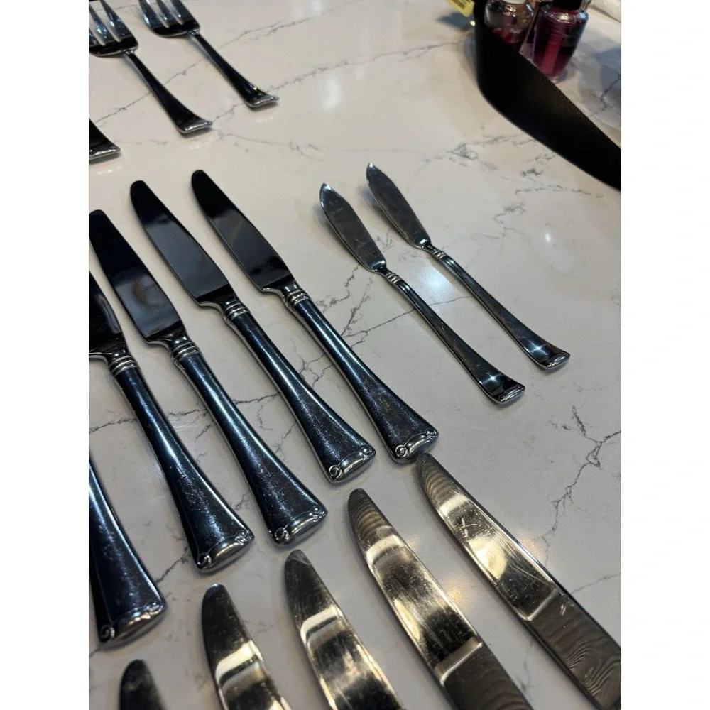 58 Pcs Zwilling JA Henckels Angelico 18/10 Stainless Spoons Forks Knives Serving